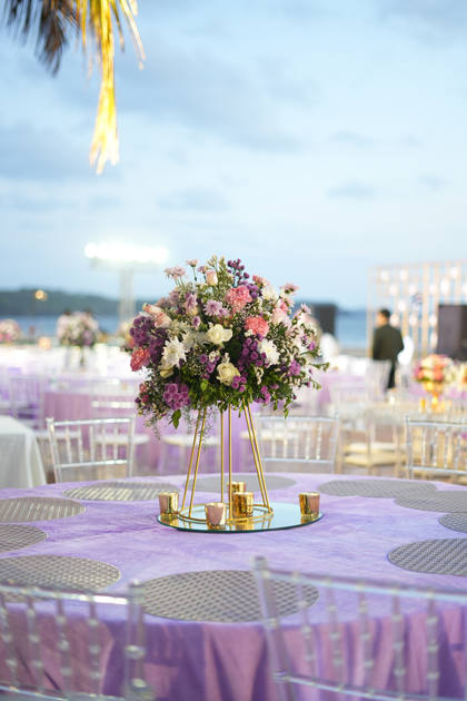 Tablescape and Floral detail — Reception decor — St. Regis